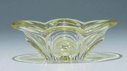 Citrinfarbene glasschale - citrinfarbene,