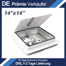 Dachluke Dachfenster Dachhaube 355x355mm Wohnwagen Wohnmobil Caravan 14“x14” DE