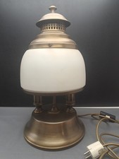 Alte Große Tischlampe  Messing Glas 2 Fassungen ca 50 cm H. ca.25 cm D. Nachlass