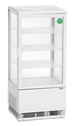 Mini kühlvitrine 78l - 78l,, weiß