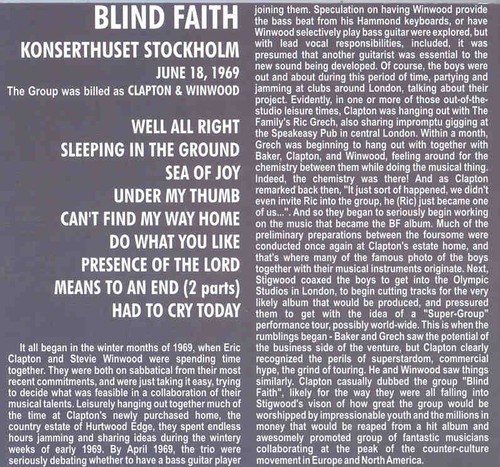 Blind faith debut in - cd,