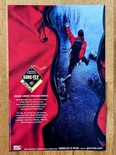 Gore-Tex Paclite Kleidung Outdoor Original 2001 Vintage Watch Advert Werbung