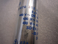 1 x  Bosch MP Kondensator 3 µF / 400 V ~ Typ 0670 313 319 Capacitor Vintage NOS