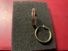 Creolen mit Granaten, 375er Gold, 4,48 g (3)