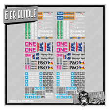 6er Set Waterslide Decal 1:87