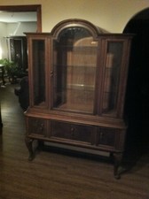 sehr alter Schrank Vitrine antik Biedermeier Louis Philippe Top Wohnzimmer