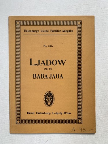 Noten ljadow opus - noten, baba