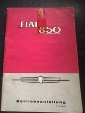 Fiat 850 bedienungsanleitung - fiat,