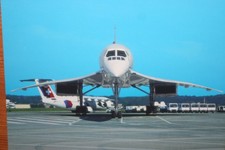 AK Airliner Postcard Flugzeug AIR FRANCE Concorde