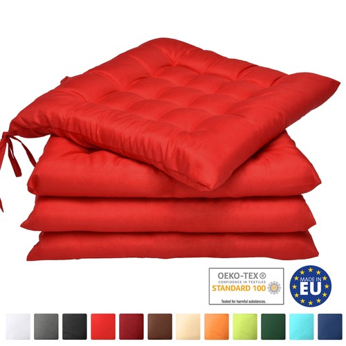 Sitzkissen 4er set stuhlkissen - sitzkissen,