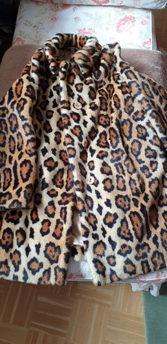 Jacke kunstpelz leoprint - jacke,, kunstpelz,