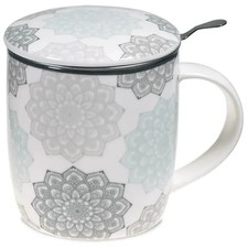 Set Teetasse Mandala grau –