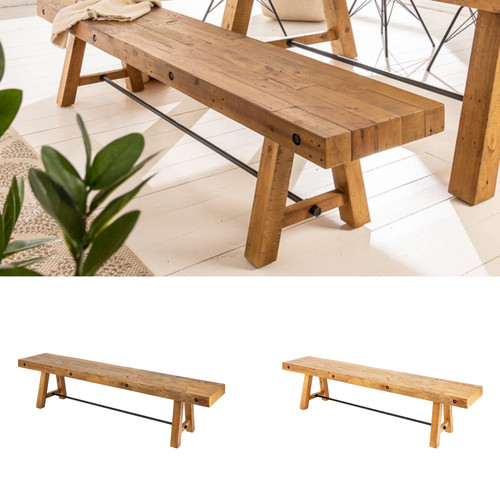 Massivholz sitzbank finca - sitzbank,