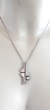 KJP ° SILBER DESIGN ANHÄNGER / KETTE ° 925 ° Finnland ° Nordform ° Bergkristall
