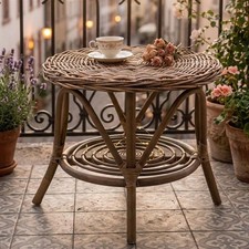 Rattan tisch koboo grey - rattan, grey"