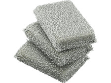 WMF Gourmet Glänzerkissen, 3 Stück Glänzerkissen/Scheuerschwamm Silber