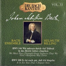 Johann Sebastian Bach Kantaten Rilling Vol.33 (Hänssler Classic, CD)