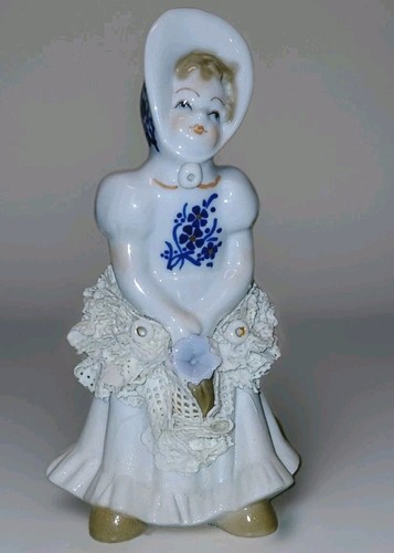 Porzellanfigur mädchen mit - mädchen,