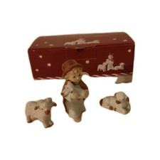 Hutschenreuther Krippenfiguren - Weihnachtskrippe -Schäfer und 2 Schafe