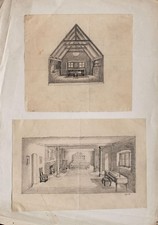Entwurf Interieur unsigniert