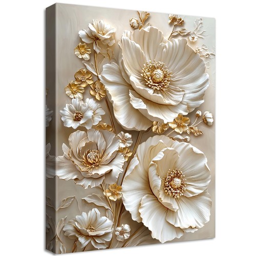 Blumen leinwand bilder vintage - leinwand,