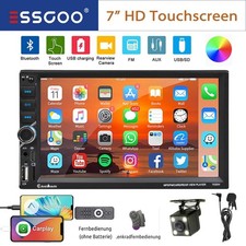 Doppel 2 DIN Autoradio 7'' Wireless Apple Carplay Android Auto MIC CAM Bluetooth