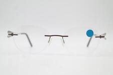 Brille OXIBIS ALOHA Bronze Weiß Randlos Brillengestell eyeglasses Neu