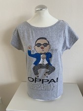 T Shirt Gangnam Style Neu Psy Grau DAMEN  Gr S/M 36 38 neu Mädchen Cool