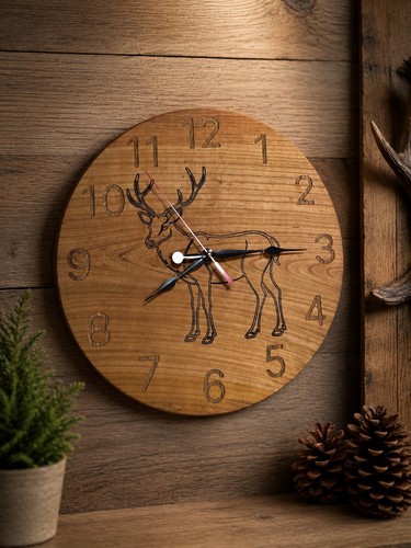 Wanduhr aus massiven - wanduhr,
