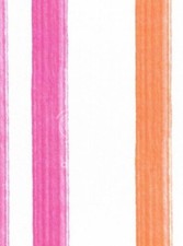 Little Star Luxus Tapete LS10604 Streifen Pink Weiß Orange stylisch