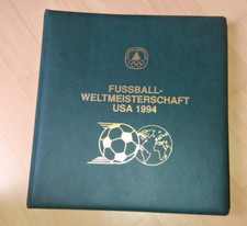 Fussball WM USA 1994 Sammlung im Lindner-T-Album Deutsche Sporthilfe 90 Blatt