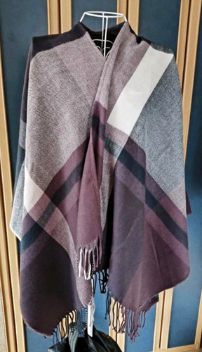Edc damen poncho kariert mit - damen,