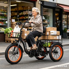 750W Klapprad Elektro Dreirad