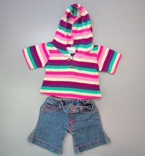 Build A Bear rosa gestreiftes