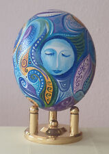 Straußenei bemalt von der