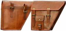 Retro Handgefertigt Leder Motorrad Cycle Satteltaschen Tasche Packtasche 2 Seite