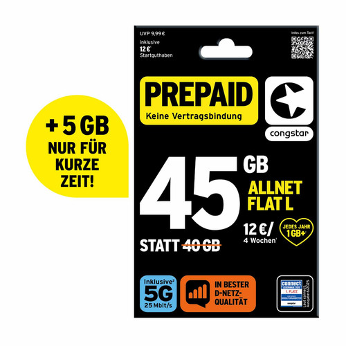 Congstar prepaid allnet - prepaid, l