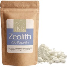 250 Zeolith Kapseln - Zeolith Klinoptilolith Kapseln - 20µm