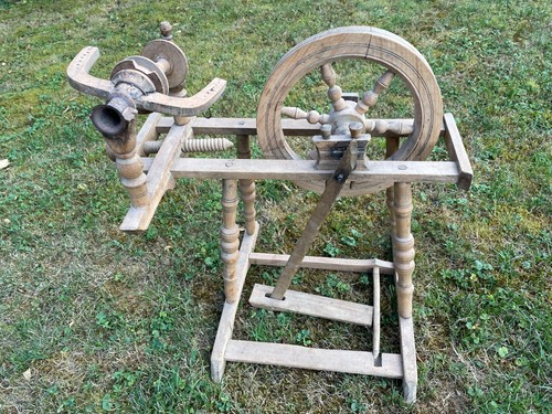 Spinnrad liegend original - spinnrad,