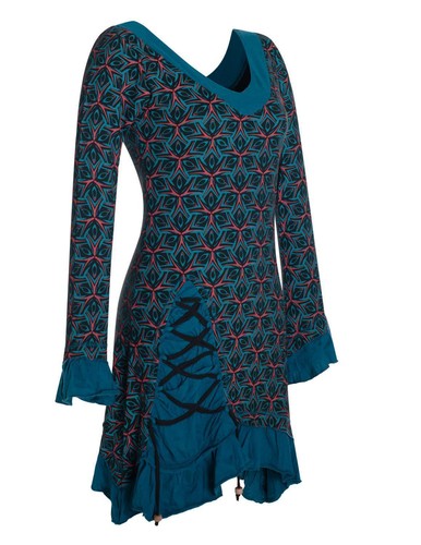 Vishes damen kleid zipfelkleid - vishes,