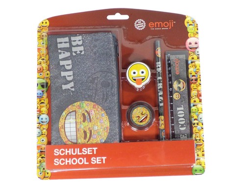 Emoji schulset teilig - schulset, -teilig