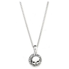 Harley-Davidson Kette Round Willie G. Harley, Silber, Hochwertig