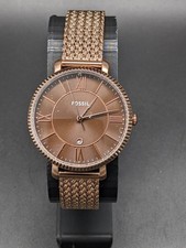 Fossil ES5322 Jacqueline Uhr Damenuhr Armbanduhr Wasserdicht 36 mm Roségold