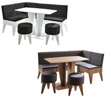 Eckbank-Gruppe 4-tlg. Set