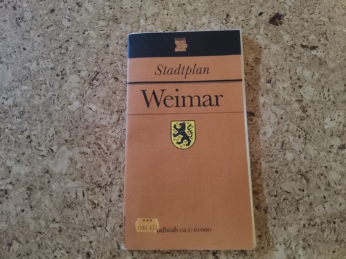 Stadtplan weimar ddr - stadtplan, (ddr,