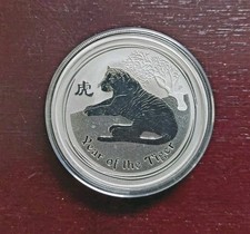 Lunar II Tiger 2010 2oz Silber