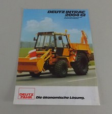 Prospekt Deutz-Fahr Kommunalschlepper Intrac 2004 A-GI / A-TGI Stand 05/1980