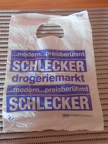 Vintage schlecker plastiktüte - vintage,