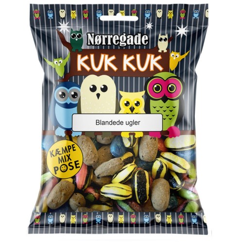 Nørregade ugle mix 310g - ugle,