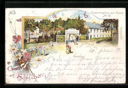 Lithographie berlin grunewald - lithographie, berlin-grunewald